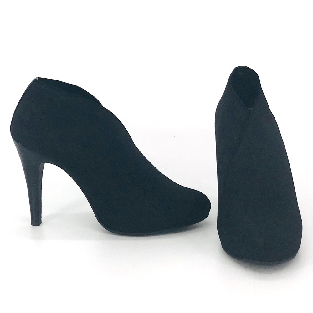 ANTONIO MELANI Black Suede High Heel Booties
